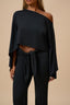 Poncho Top - Black