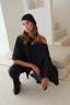 Poncho Top - Black